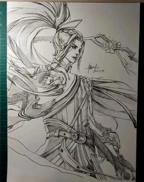 你筱风花了好长时间画出来的,作为一个韩信爱好者必须画