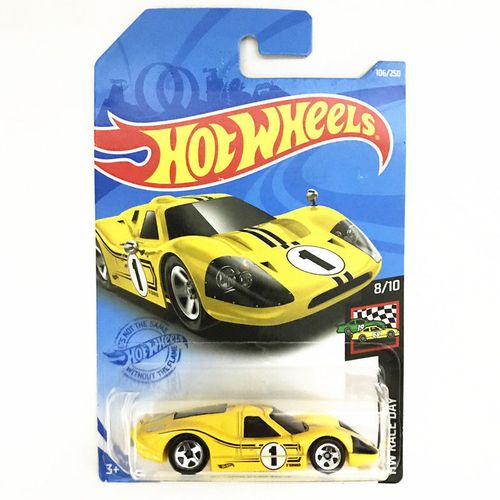 hotwheels风火轮小跑车合金车模型小汽车男生106 福特gt40黄