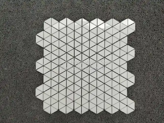 希腊水晶白 三角形马赛克