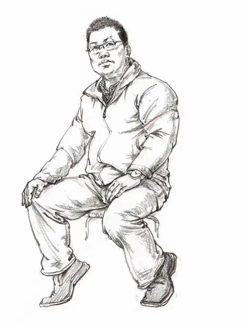 艺苑画室人物速写素材