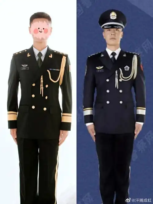 676721式警礼服和07式军礼服为啥这么像