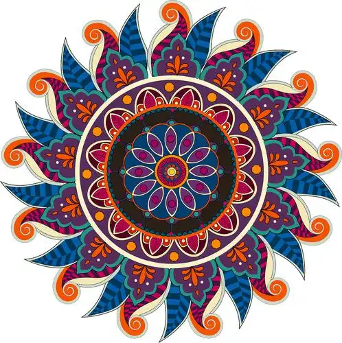 少数民族服饰纹样提取图案设计及动态变化演示一