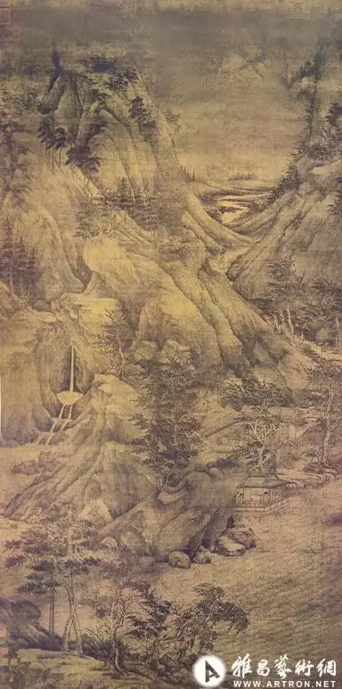 图3 五代·董源《溪岸图》,绢本设色, 221.