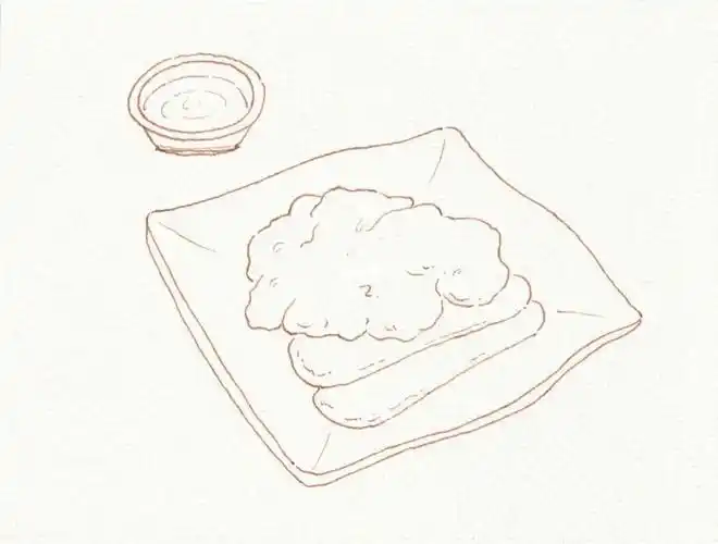 钢笔淡彩挑战44天美食之排骨年糕