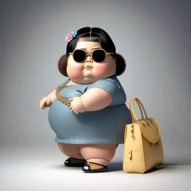 微胖女孩头像集锦,拿走不谢微胖02