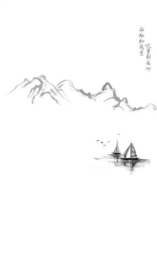 多图适用于水墨屏的壁纸黑白为主