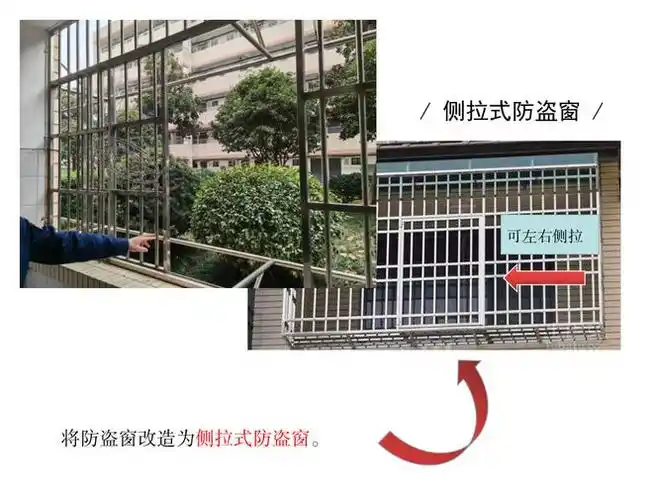 这次火场逃生整改的窗立大功