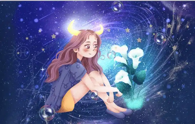 金牛座漫画少女图片不过金牛座的人性格也是有缺点的,缺点是比较玩固