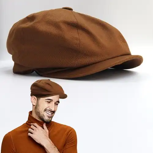男士帽子文艺前进百搭春秋秋季报童鸭舌帽英伦帽子