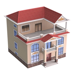 二层半带露台别墅