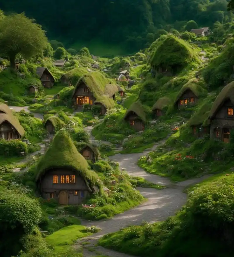 美丽   宁静    温馨的村庄