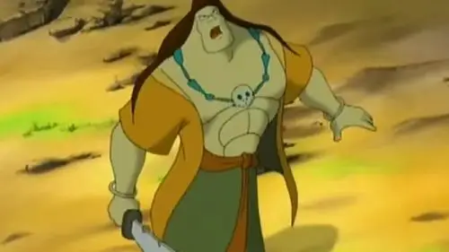 西游记孙悟空大战牛魔王牛魔王现真身孙悟空串铁链拉着走