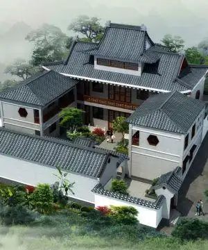 豪华中式风格四合院装修效果图大全赏析2020