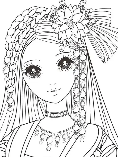 俏皮公主涂色大本 第一辑 3-6-8-10岁儿童画画书宝宝涂色本芭比公主