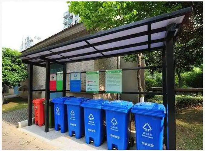 不锈钢垃圾棚定制 社区垃圾分类亭 垃圾分类回收站 垃圾分类雨棚