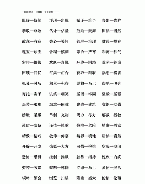 丰采的近义词反义词希望的近义词反义词