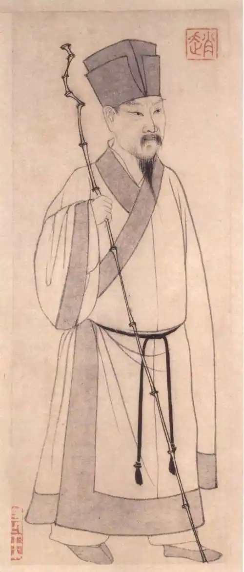 苏轼画像竹杖芒鞋轻胜马谁怕一蓑烟雨任平生