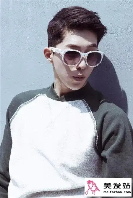 男士戴眼镜发型