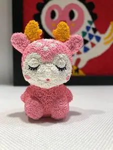 新品fmandy纸浆画手工diy材料包纸浆填色立体雕塑小动物礼物玩偶