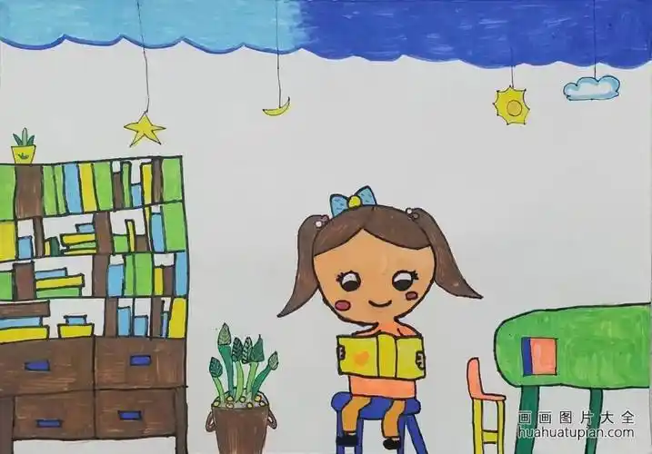 "我心目中的少儿图书馆"绘画作品(十)