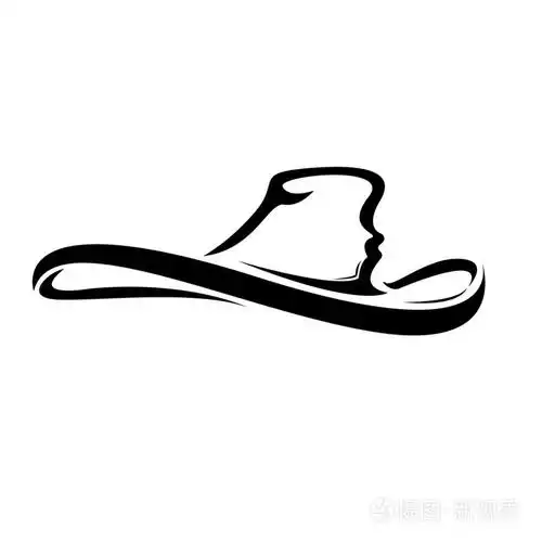 牛仔帽的轮廓.矢量图插画-正版商用图片1oih6z-摄图新视界