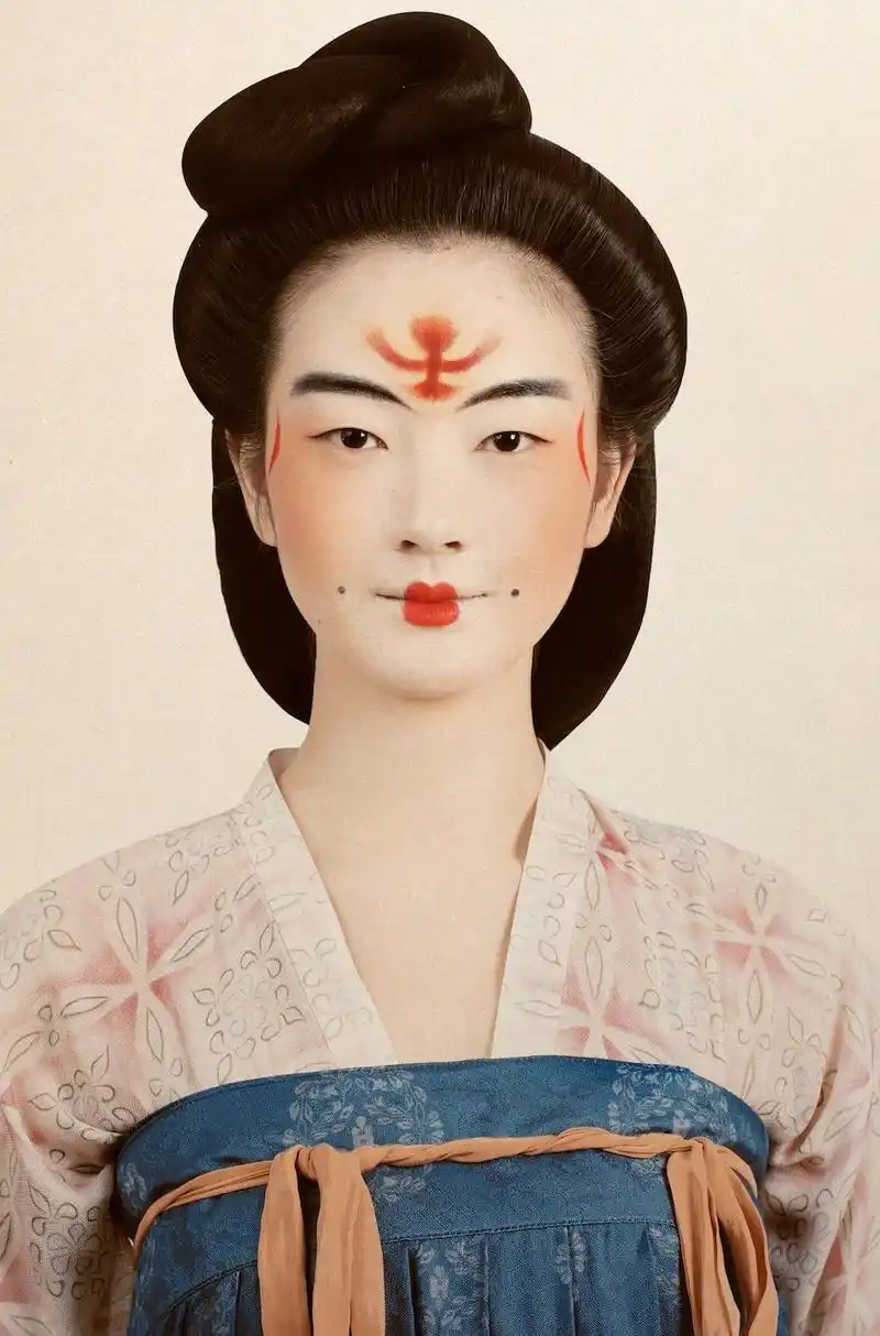 被中国"唐妆"美到了,雍容华贵,唐风韵味十足