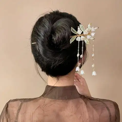 古风发饰流苏发簪女高级感古装簪子发髻头饰汉服旗袍发钗步摇配饰