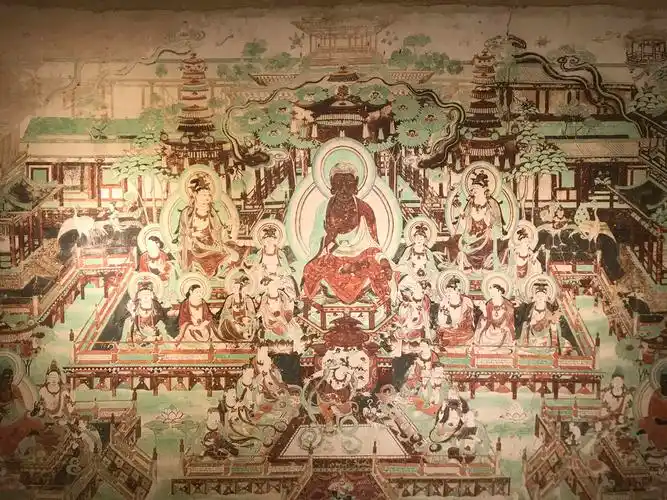 榆林窟第25窟南壁之「观无量寿经变」(1)