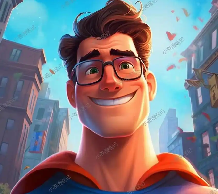 粉丝点名要的超人头像,真男人就要猛![得意]