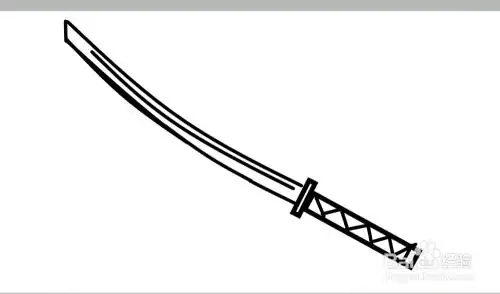 武士刀简笔画的