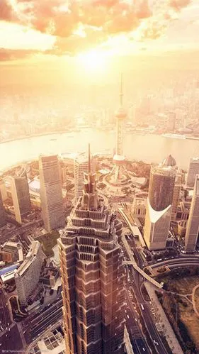 城市建筑高楼林立h5背景素材