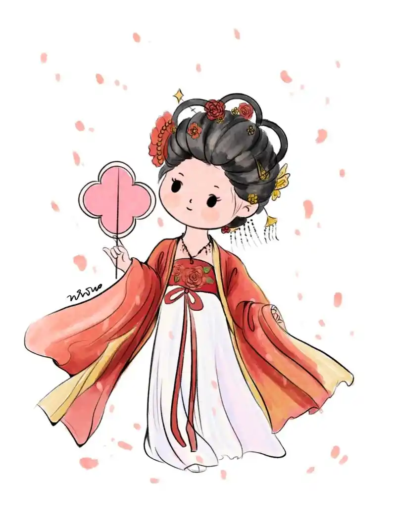 古风 #古风人物绘画 #古风头像 #可爱卡通 - 抖音