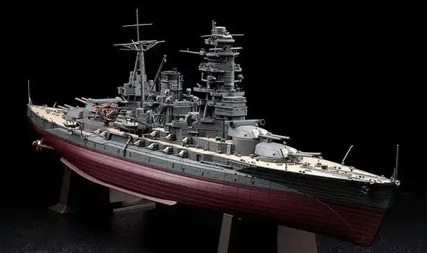 军模欣赏:长谷川 1/350 长门号战列舰 1941年型
