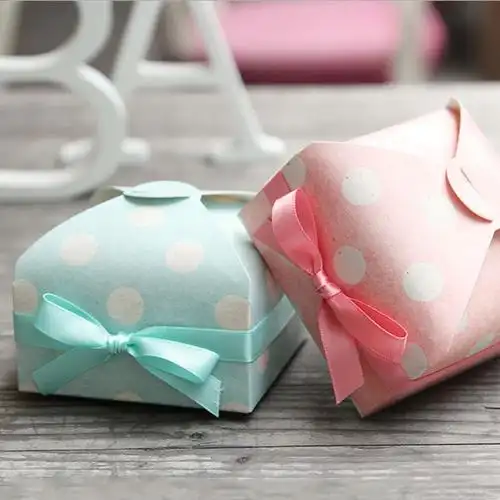 韩式方形复古波点婚庆礼物糖果包装纸盒现货批发创意手工皂礼品盒