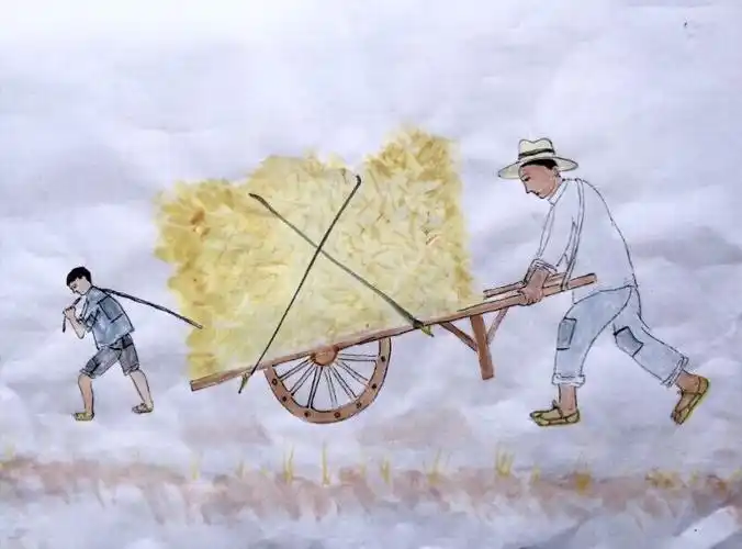 我帮父亲拉车
