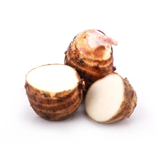 肉白色,粉而香,肉质粘的龙香芋