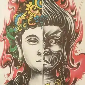 心中有魔也有佛头像