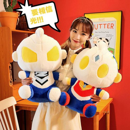q版特丽迦奥特曼泰迦泽塔毛绒公仔玩具不掉毛男生礼物儿童抱玩偶