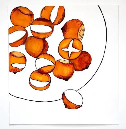 儿童画教程|秋季趣味写生课程《好吃的炒板栗》