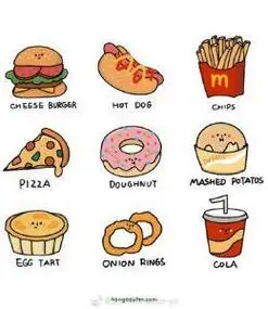 关于英国的美食简笔画