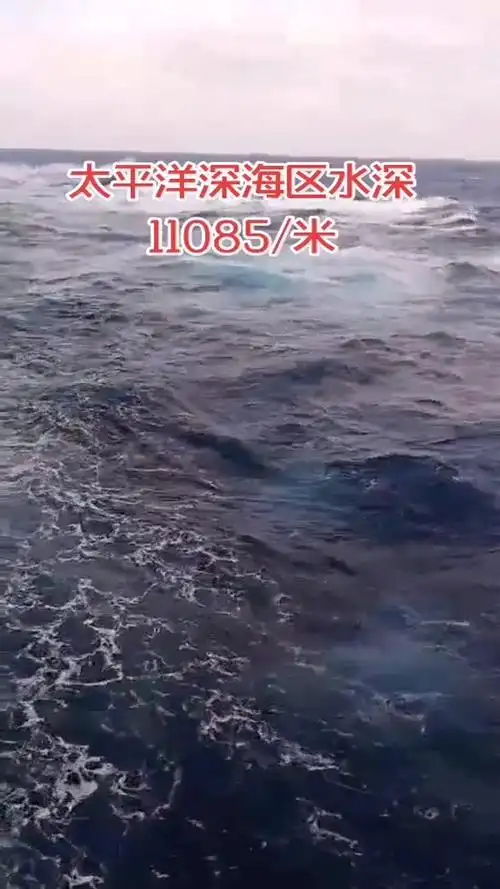 到达恐怖的水深10085米,深海水深的发黑,令人毛然悚骨,看到这样的深海