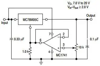 使用on semiconductor 的 ncv78m05bdtrkg 的参考设计