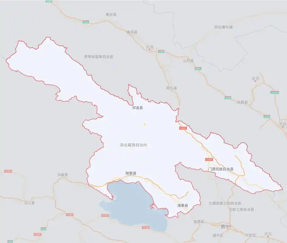 地理百科 区县市地图轮廓.海北藏族自治州,是青海省自治州.全 - 抖音