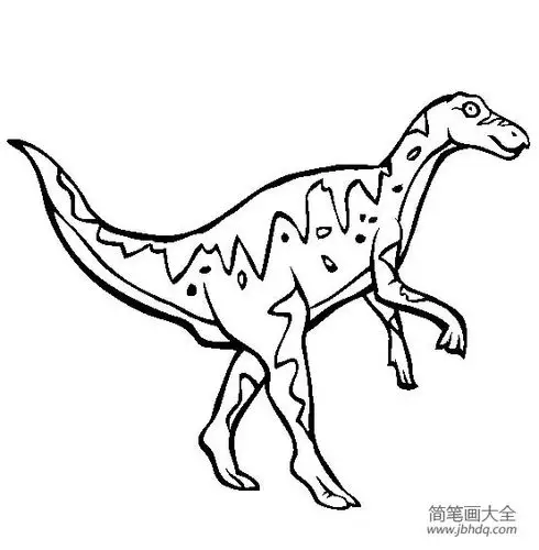 恐龙图片大全鸭嘴龙简笔画图片