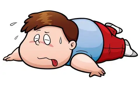 胖男人插画-胖男人手绘-胖男人卡通图-摄图新视界