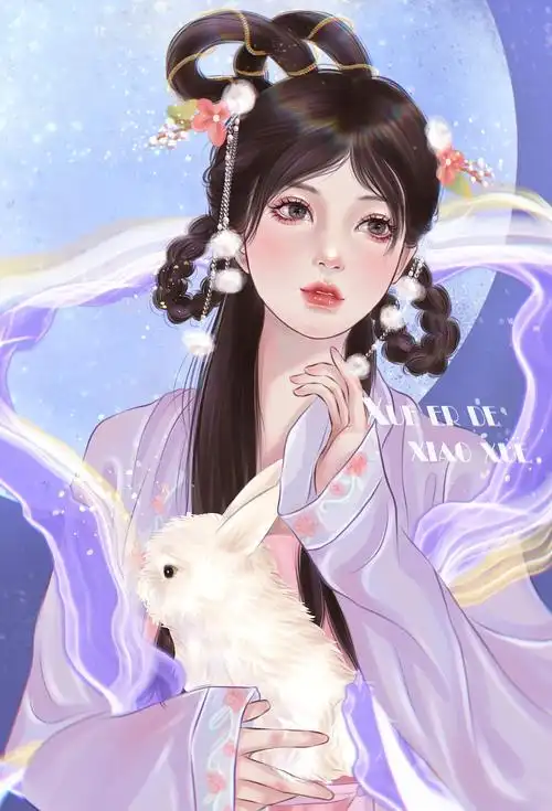 嫦娥仙子|插画|创作习作|雪儿的小雪 - 原创作品 - 站酷 (zcool)