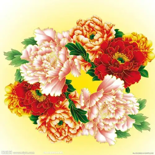 唯美富贵牡丹图---祝朋友们马年富贵吉祥