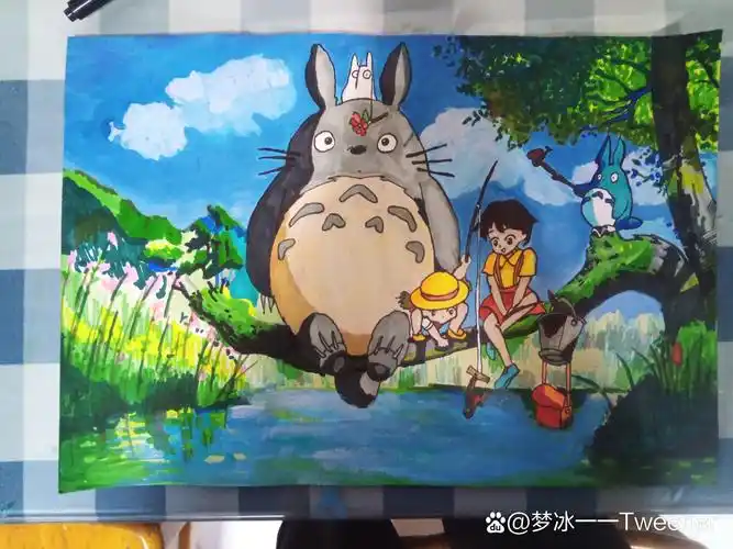 龙猫(拿吱一声)#画渣临摹# #龙猫# #手绘