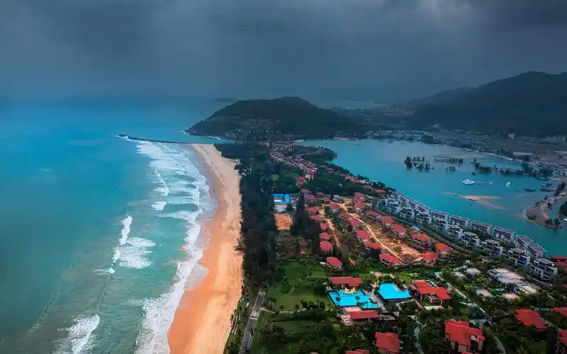 航拍海南岛:万宁东澳 神州半岛