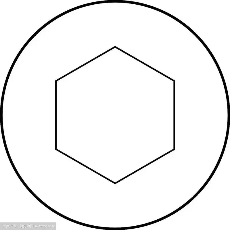 六边形图标黑色简单的图像
